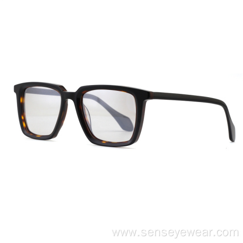 Custom Logo Unisex Square Acetate Polarized Sunglasses